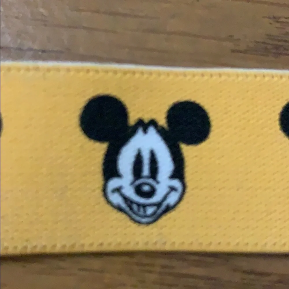 Mickey Mouse Kids Yellow & Brown Elastic Belt